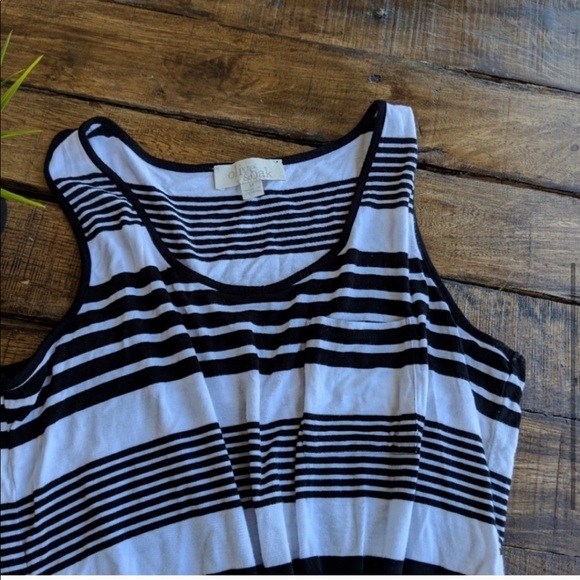 Olive and Oak Black and White Striped Sun Dress - Picture 3 of 6